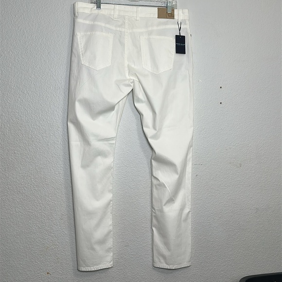 Peter Millar Crown Wayfare Men’s Size 38x32 Five Pocket Pants White $200 NWT - Picture 3 of 11
